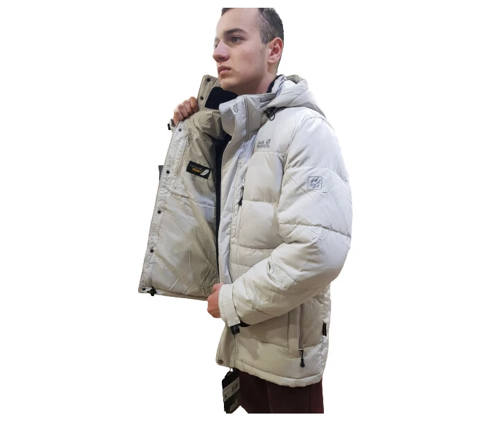 Фото - мужской пуховик Мужской пуховик JACK WOLFSKIN DOWNSHELL PARKA MEN JW1105571 beige XXXL