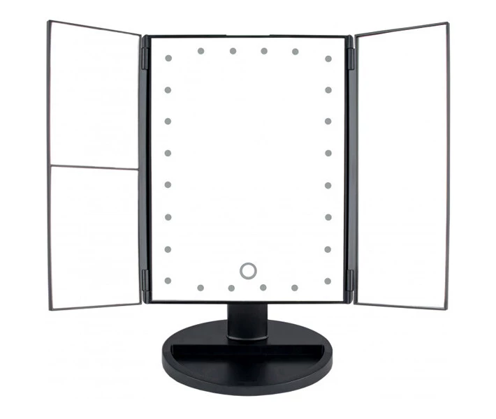 Фото - косметическое зеркало Тройное зеркало Led miror - Черное