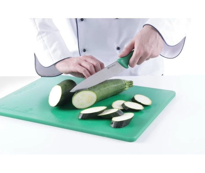 Фото - кухонный нож Нож HACCP для овощей с зелёной ручкой лезвие 180 мм Hendi 842614