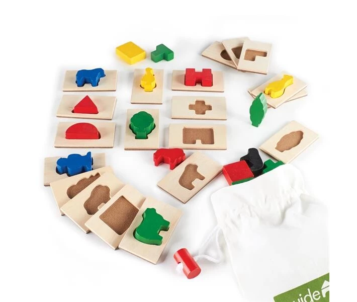 Фото - пазл Пазл-сортер Guidecraft Manipulatives Формы и фигуры в мешочке (G5060)