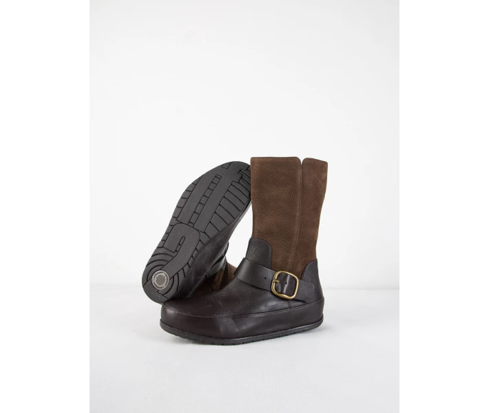 Фото - женский сапог Кожаные сапоги FitFlop dune 42 (7280442) Коричневый