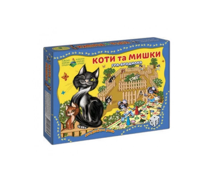 Фото - настольную игру Игра-бродилка Коты и Мишки 82432 коробка