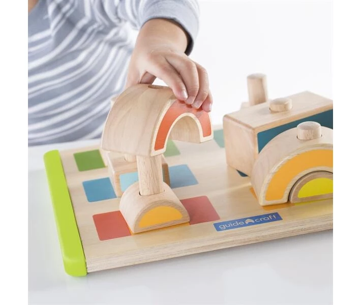 Фото - сюжетно-ролевой набор Набор деревянных блоков Guidecraft Manipulatives Чередование и сочетание (G6735)