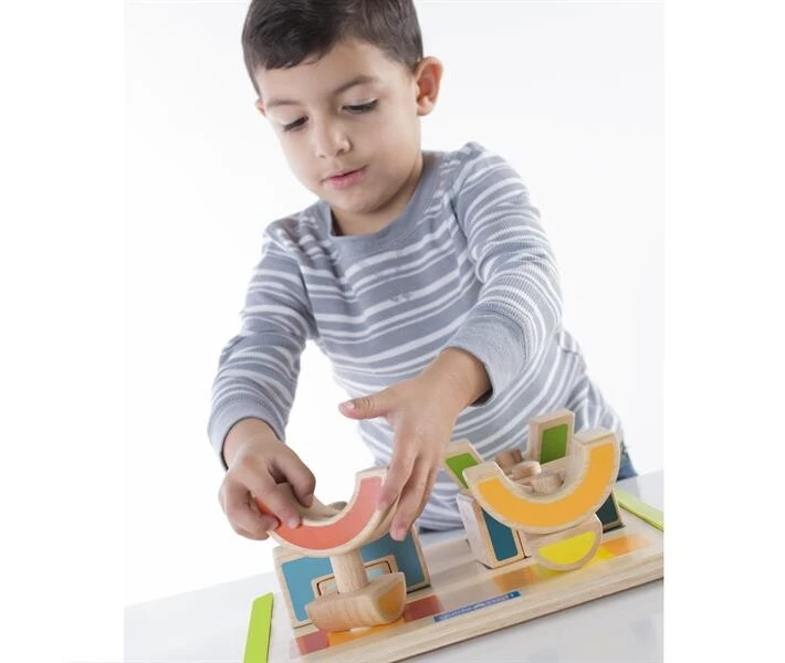 Фото - сюжетно-ролевой набор Набор деревянных блоков Guidecraft Manipulatives Чередование и сочетание (G6735)