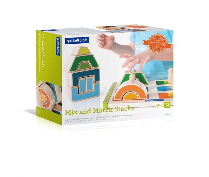 Фото - сюжетно-ролевой набор Набор деревянных блоков Guidecraft Manipulatives Чередование и сочетание (G6735)