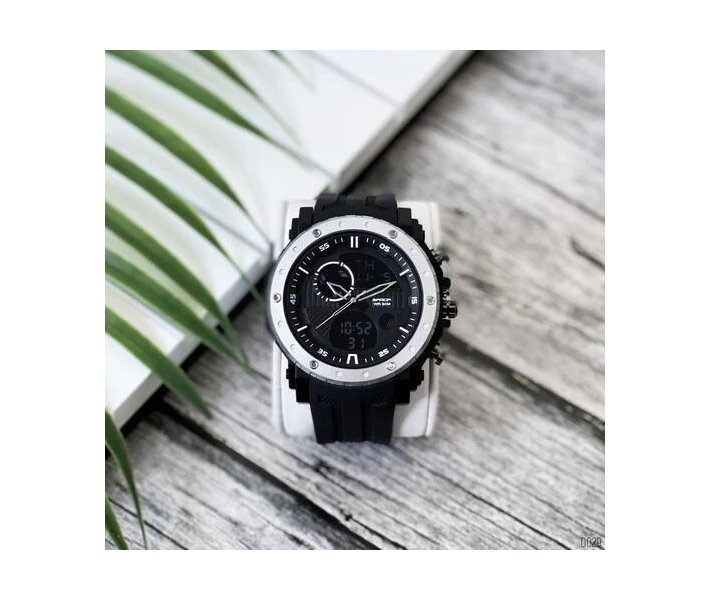 Фото - наручные часы Мужские часы Sanda 6012 Black-Silver