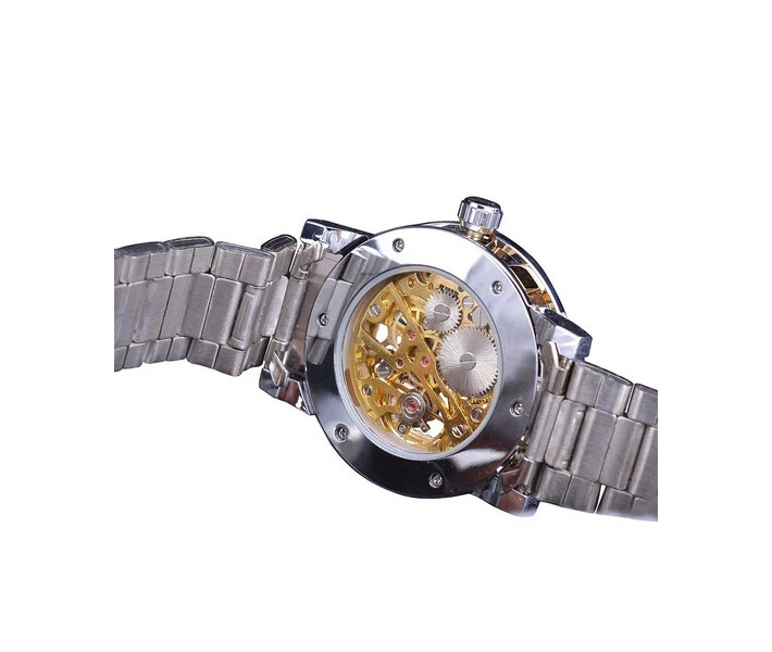 Фото - наручные часы Женские часы Forsining S1201 Silver-Gold