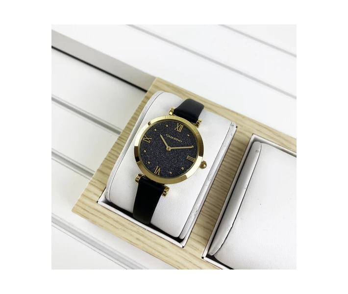 Фото - наручные часы Женские часы Guardo 12333-3 Black-Gold
