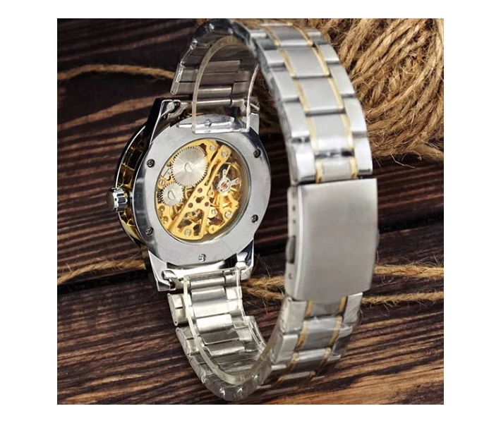 Фото - наручные часы Мужские часы Winner 8012 Automatic Silver-Gold