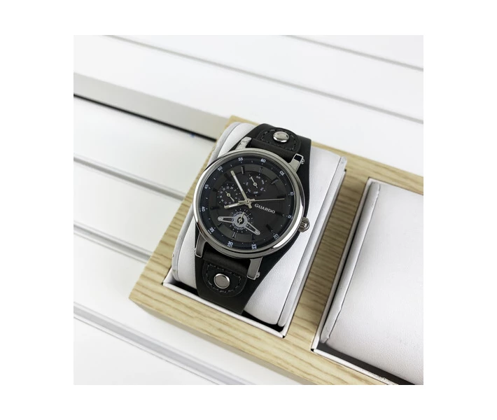 Фото - наручные часы Мужские часы Guardo 011265-1 Gray-Silver