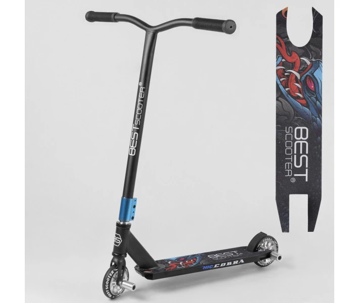 Фото - самоката Детский трюковый самокат с HIC-системой 57546 Best Scooter с алюминиевой рамой и PU колесами