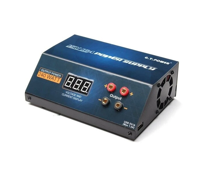 Фото - запчасть для радиоуправляемой модели Блок питания GT Power 16A/240W 15В для зарядных устройств