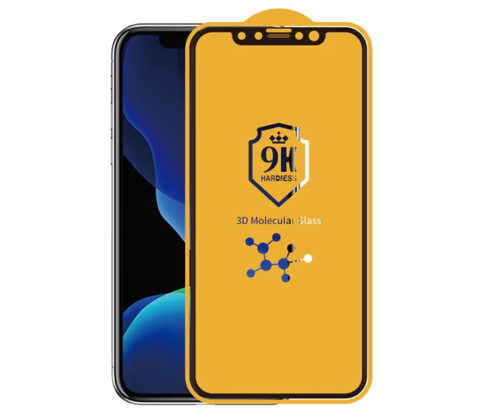 Фото - защитное стекло для смартфона Молекулярное 3D стекло Flexible Molecular для Apple iPhone 12 Pro / 12 (6.1") Черный (161037)