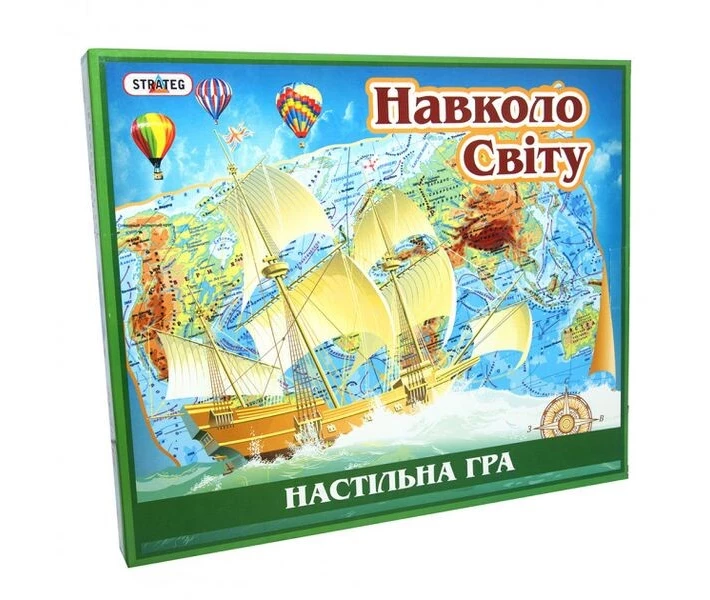 Фото - настольную игру Настольная игра "Вокруг света" Strateg разноцветный (724)