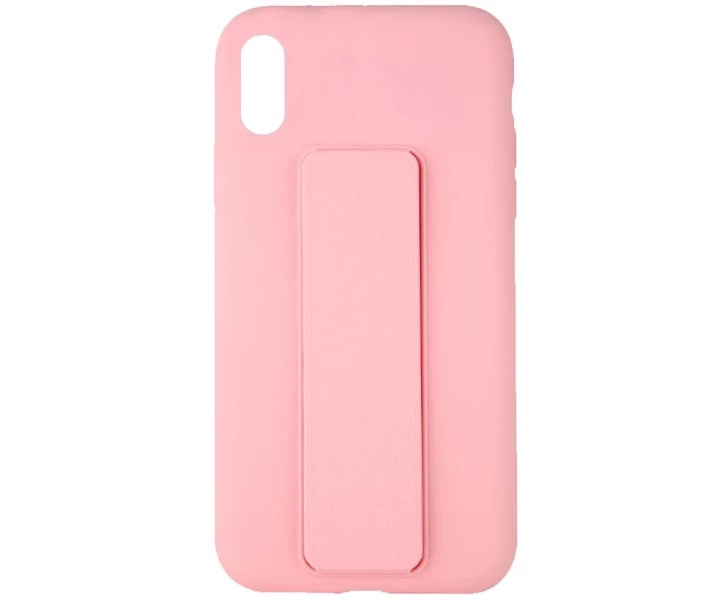 Фото - чехол для смартфона Чехол Silicone Case Hand Holder для Apple iPhone XR (6.1") Розовый / Pink (158783)