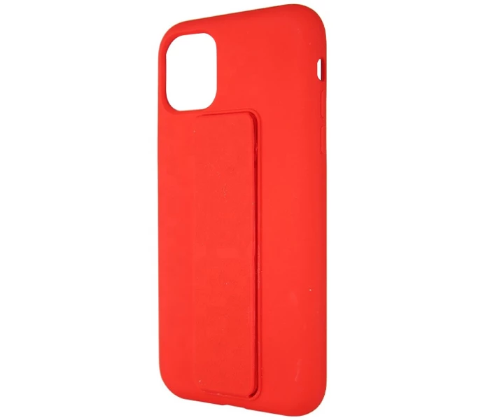 Фото - чехол для смартфона Чехол Silicone Case Hand Holder для Apple iPhone 12 mini (5.4") Красный / Red (158710)