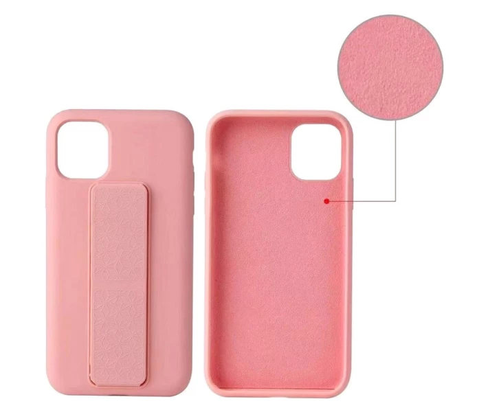 Фото - чехол для смартфона Чехол Silicone Case Hand Holder для Apple iPhone 12 mini (5.4") Розовый / Pink (158736)