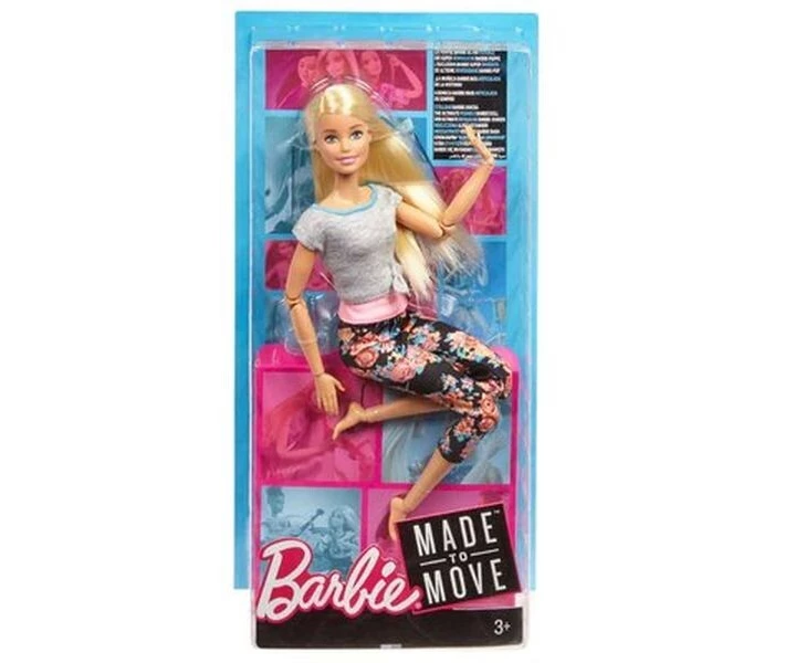 Фото - игрушку для девочки Кукла "Двигайся как я" Barbie блондинка (FTG81)