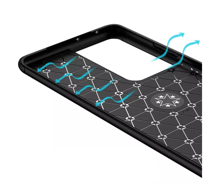 Фото - чехол для смартфона TPU чехол Deen ColorRing под магнитный держатель (opp) для Samsung Galaxy S21 Ultra Черный / Синий (161801)