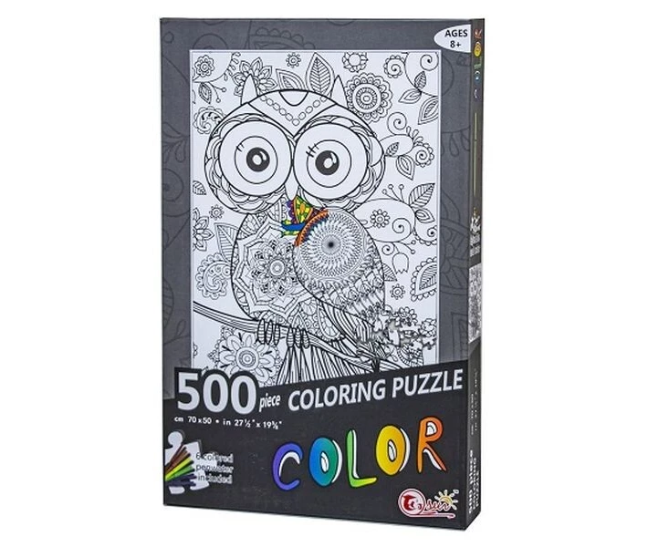 Фото - пазл Пазлы "COLOR сова" разноцветный (964492009)