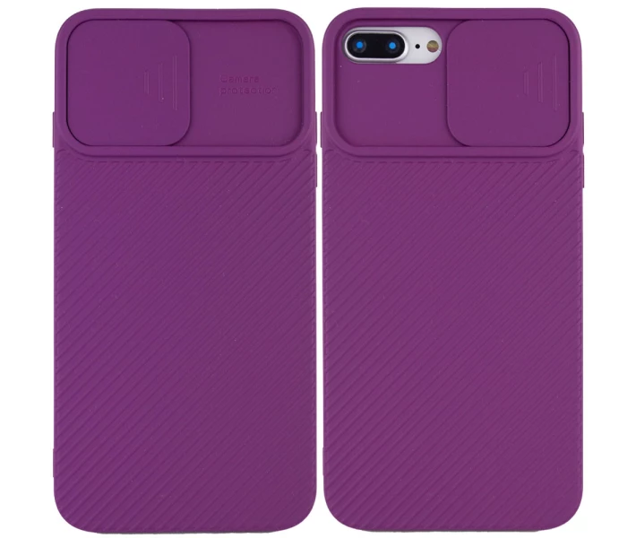 Фото - чехол для смартфона Чехол Camshield Square TPU со шторкой для камеры для Apple iPhone 7 plus / 8 plus (5.5") Фиолетовый (163605)