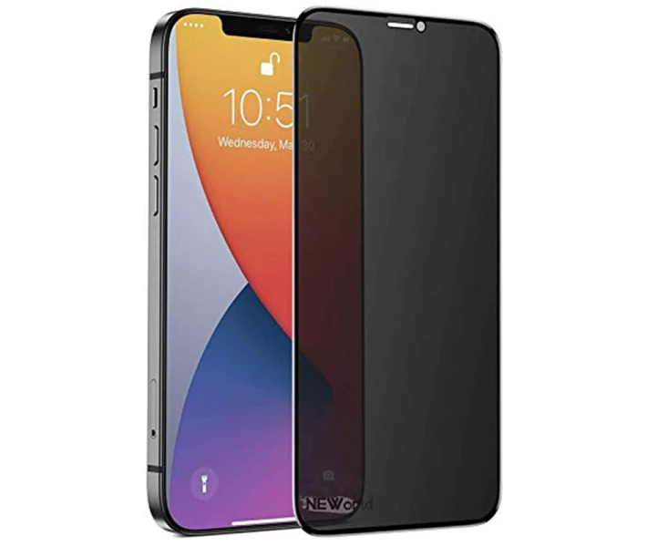 Фото - защитное стекло для смартфона Защитное стекло Privacy 5D (full glue) для Apple iPhone 12 (6.1'') Черный (163273)