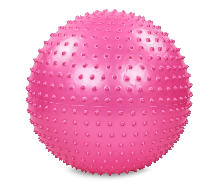 Фото - фитбол Мяч для фитнеса (фитбол) массажный 55см Body Sk BB-003-22-DN (PVC,1200г,+DVD,+насос, ABS технология, розовый)