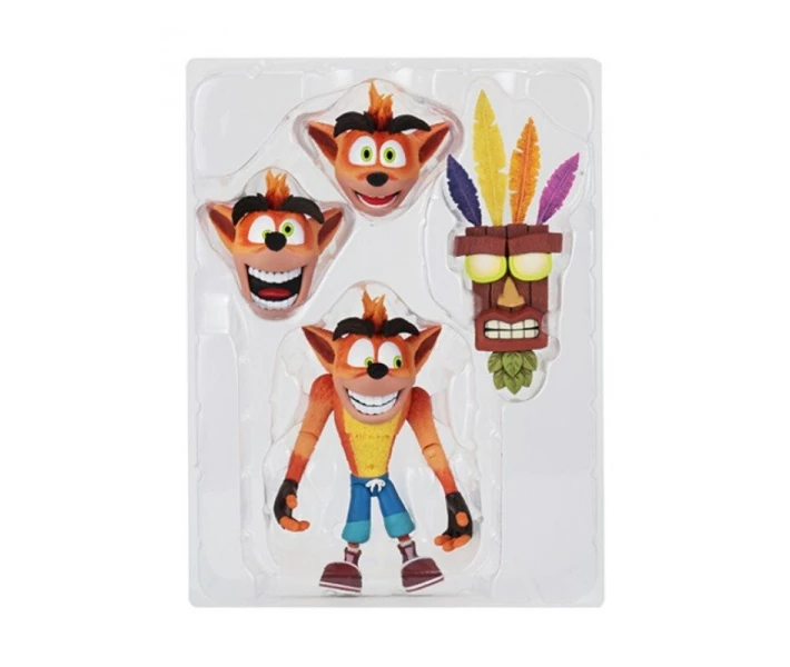 Фото -  Фигурка Crash Bandicoot фигурка 18 см Ultra Deluxe Crash с маской Аку-Аку