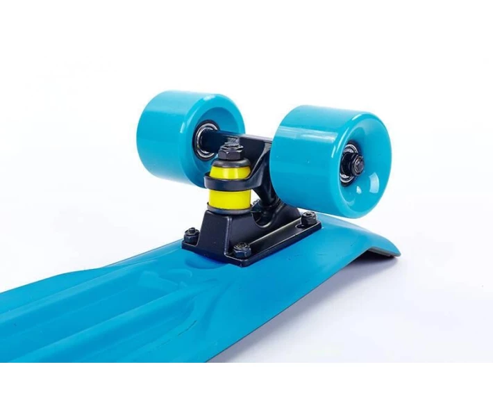 Фото - скейтборд Скейтборд пластиковый Penny RUBBER SOFT TWIN FISH 22in двухцветная дека SK-410-3 (зеленый-синий)