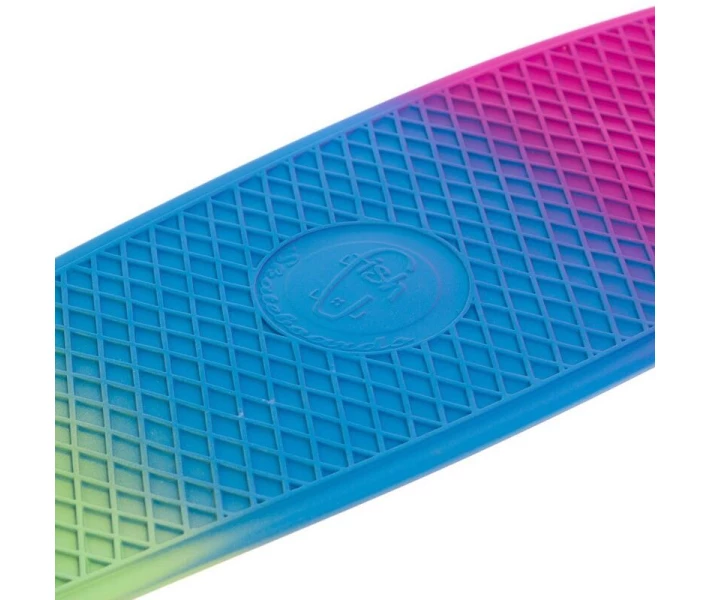 Фото - скейтборд Скейтборд пластиковый Penny RUBBER SOFT FISH 22in полосатая дека SK-412-1 (MH02)