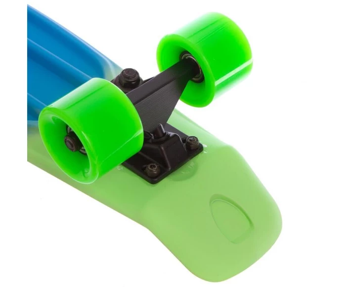 Фото - скейтборд Скейтборд пластиковый Penny RUBBER SOFT FISH 22in полосатая дека SK-412-1 (MH02)