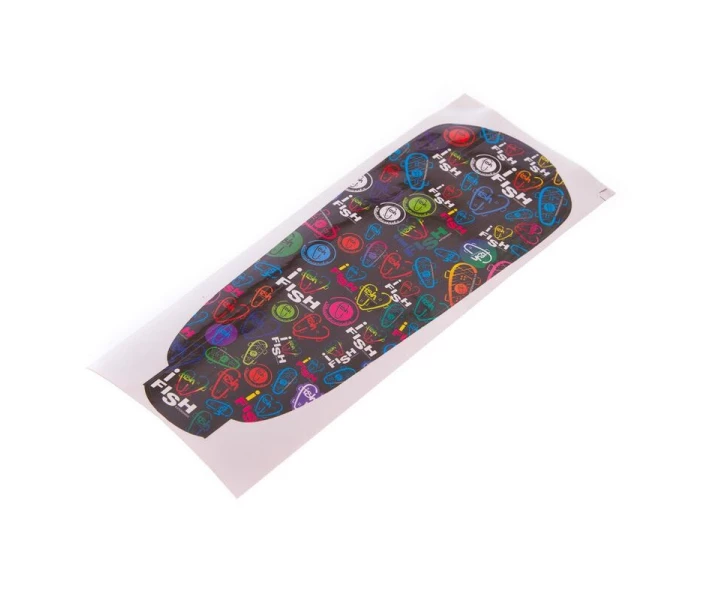 Фото - скейтборд Скейтборд пластиковый Penny RUBBER SOFT FISH 22in полосатая дека SK-412-1 (MH02)