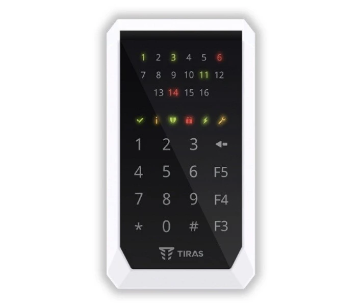 Фото - устройства для управления сигнализацией Кодовая клавиатура Tiras K-PAD16+ для управления охранной системой Orion NOVA II