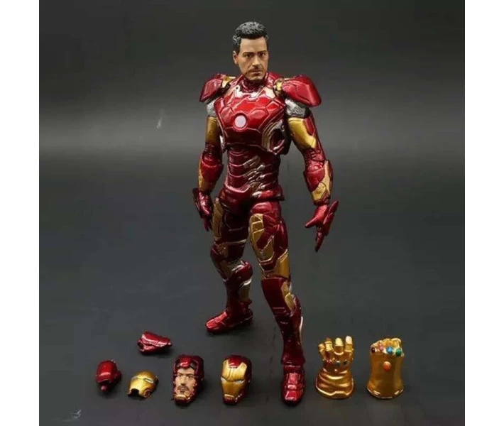 Фото -  18 см оригинальный Marvel Select Мстители супер герой Ironman Mark 45 Железный человек ПВХ фигурка