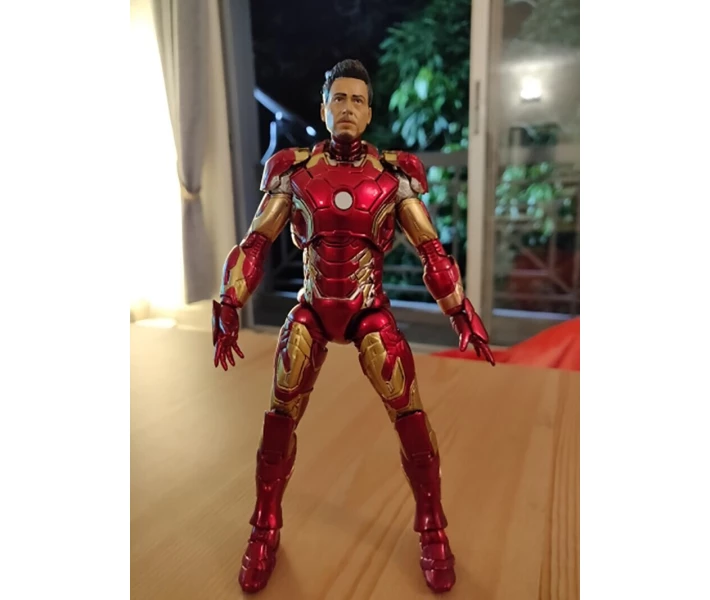 Фото -  18 см оригинальный Marvel Select Мстители супер герой Ironman Mark 45 Железный человек ПВХ фигурка