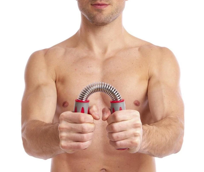 Фото - эспандер Эспандер силовой прут Power Exerciser PS 510(B) (металл, ручка пластик, резина, l-35,5см,d-3,8мм, серый-красный)