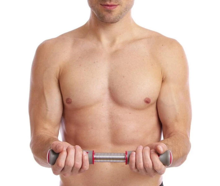 Фото - эспандер Эспандер силовой прут Power Exerciser PS 510(B) (металл, ручка пластик, резина, l-35,5см,d-3,8мм, серый-красный)