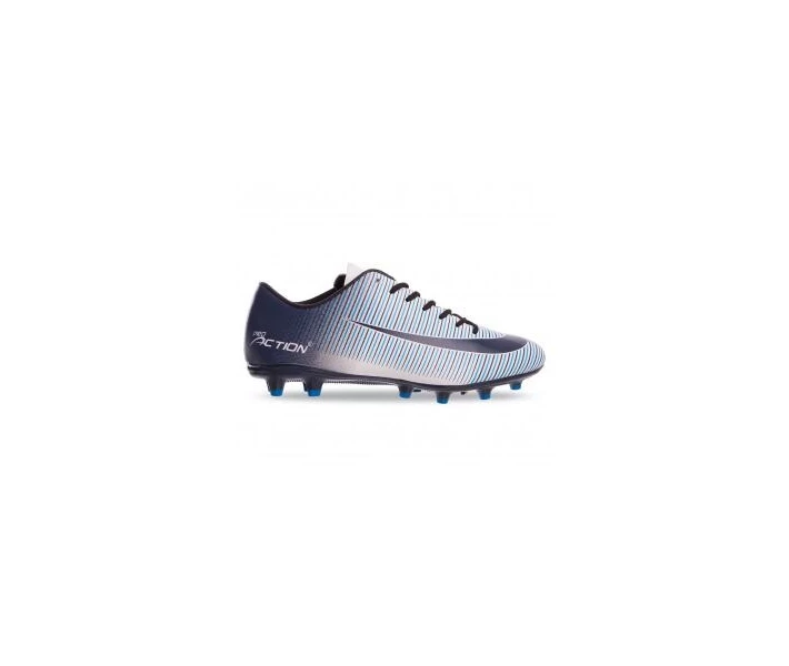 Фото - бутс Бутсы футбольная обувь Pro Action VL17778-TPU-40-45-WNB WHITE/NAVY/BLUE размер 40-45 (верх-TPU, подошва-RB, белый-т.синий-синий)