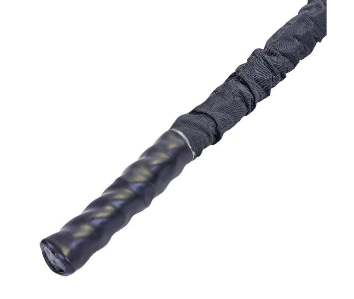Фото - спортивный канат Канат для кроссфита в защитном рукаве BATTLE ROPE FI-5719-6 (полипропилен, l-6м,d-3,8см, черный)