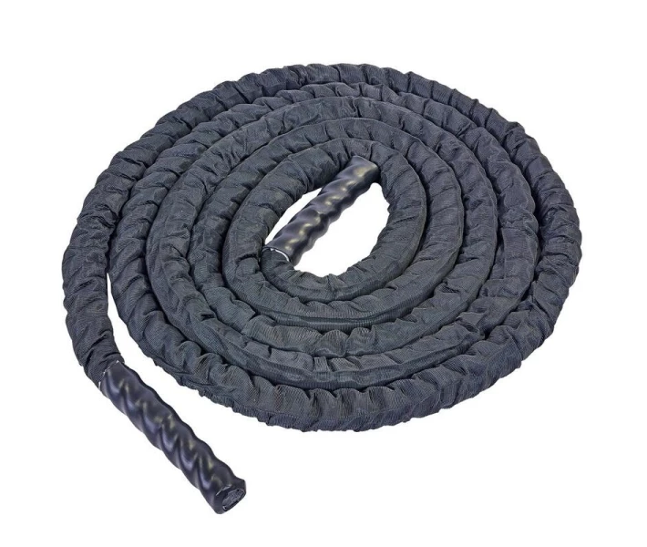 Фото - спортивный канат Канат для кроссфита в защитном рукаве BATTLE ROPE FI-5719-6 (полипропилен, l-6м,d-3,8см, черный)