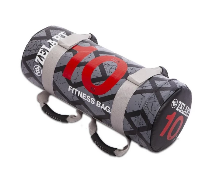 Фото - мешков для кроссфита Мешок для кроссфита и фитнеса FI-0899-10 Power Bag (PVC, нейлон, вес 10кг, черный-красный)