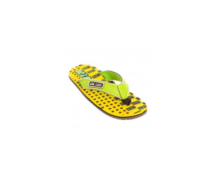 Фото - детский вьетнамок Вьетнамки для мальчиков KITO EC4223-GREEN-MIX размер 32-35 желтый-салатовый