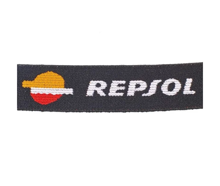 Фото - брелок Шнурок для ключей, телефона REPSOL M-4559-10 (эластичная, растяг. резина l-50см, черный-оранжевый)