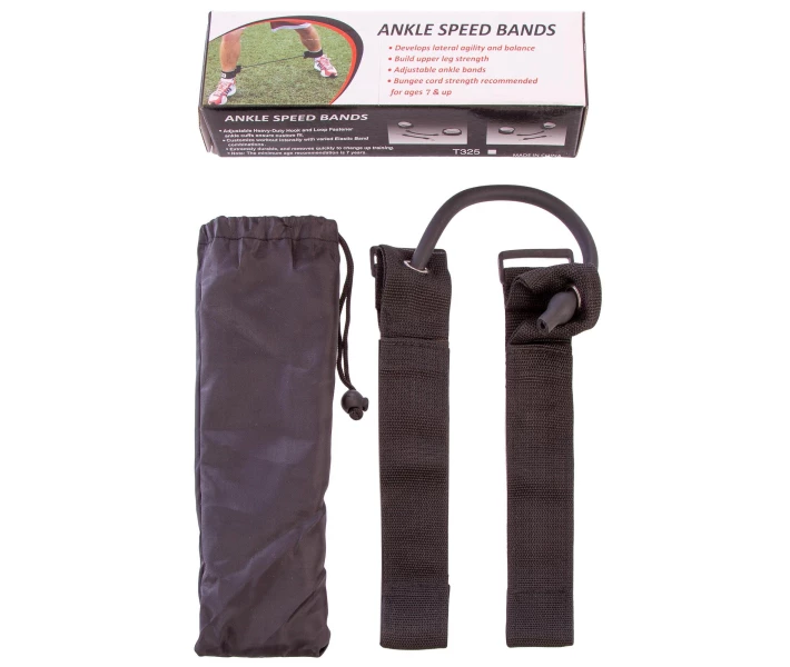 Фото - эспандер Латеральный амортизатор для ног SP-Planeta Ankle Speed Bands T230 (латекс, полиэстер,синтетический войлок, размер жгута-250х10х4мм)