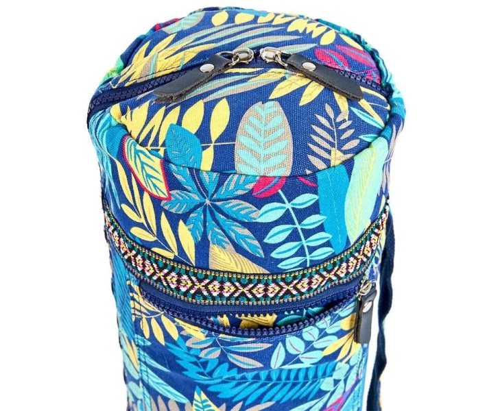 Фото - сумку спортивную и чехол Сумка для йога коврика Yoga bag FODOKO FI-6972-2 темно-синий-голубой.