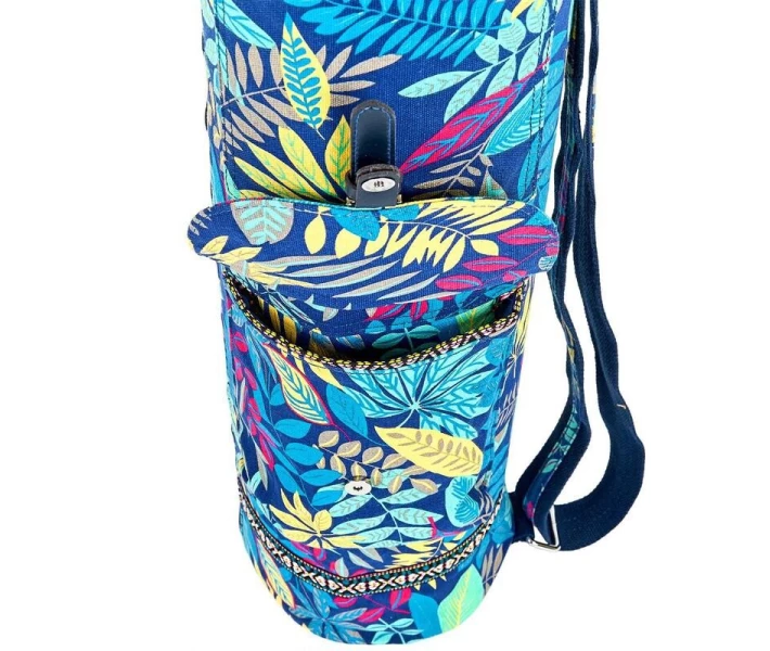 Фото - сумку спортивную и чехол Сумка для йога коврика Yoga bag FODOKO FI-6972-2 темно-синий-голубой.