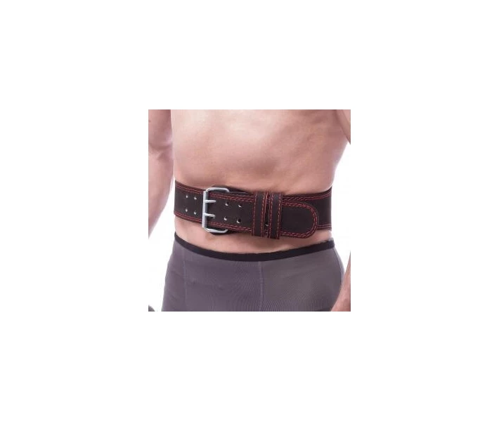 Фото - пояс для фитнеса и тяжелой атлетики Пояс атлетический кожаный FAIRTEX 161079 (ширина-6in (15см), р-р S-XL, с подкладкой для спины, черный)