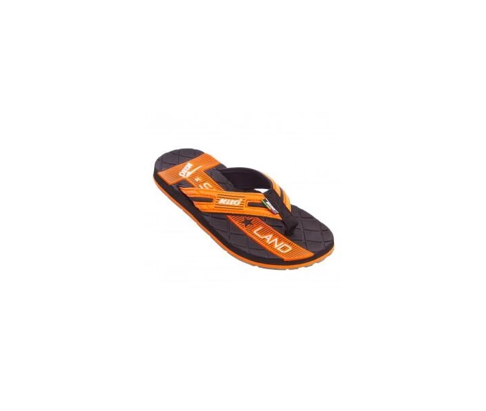 Фото - детский вьетнамок Вьетнамки для мальчиков KITO EC4211-ORANGE-MIX размер 31-34 черный-оранжевый