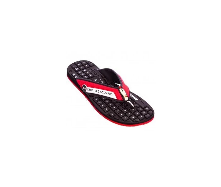 Фото - детский вьетнамок Вьетнамки подростковые KITO KWE708-RED-BLACK размер 36-39 черный-красный