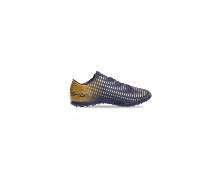 Фото - сороконожек Сороконожки обувь футбольная Pro Action VL17562-TF-40-45-NGD NAVY/GOLD размер 40-45 (верх-PU, подошва-RB, т.синий-золотой)